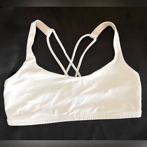 Lululemon Free To Be Bra (second release) Angel Wing - White- size 6